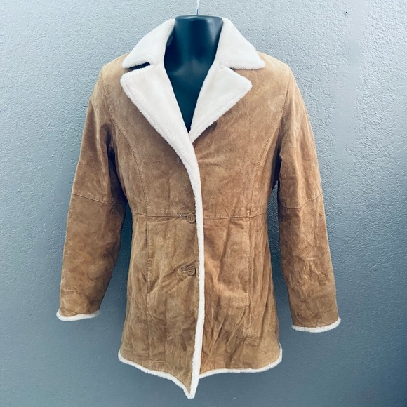 Adler Collection Vintage Shearling Lined Leather Jacket - S - Picture 5 of 15